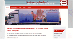 Desktop Screenshot of berliner-lastentaxi.de