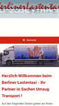 Mobile Screenshot of berliner-lastentaxi.de